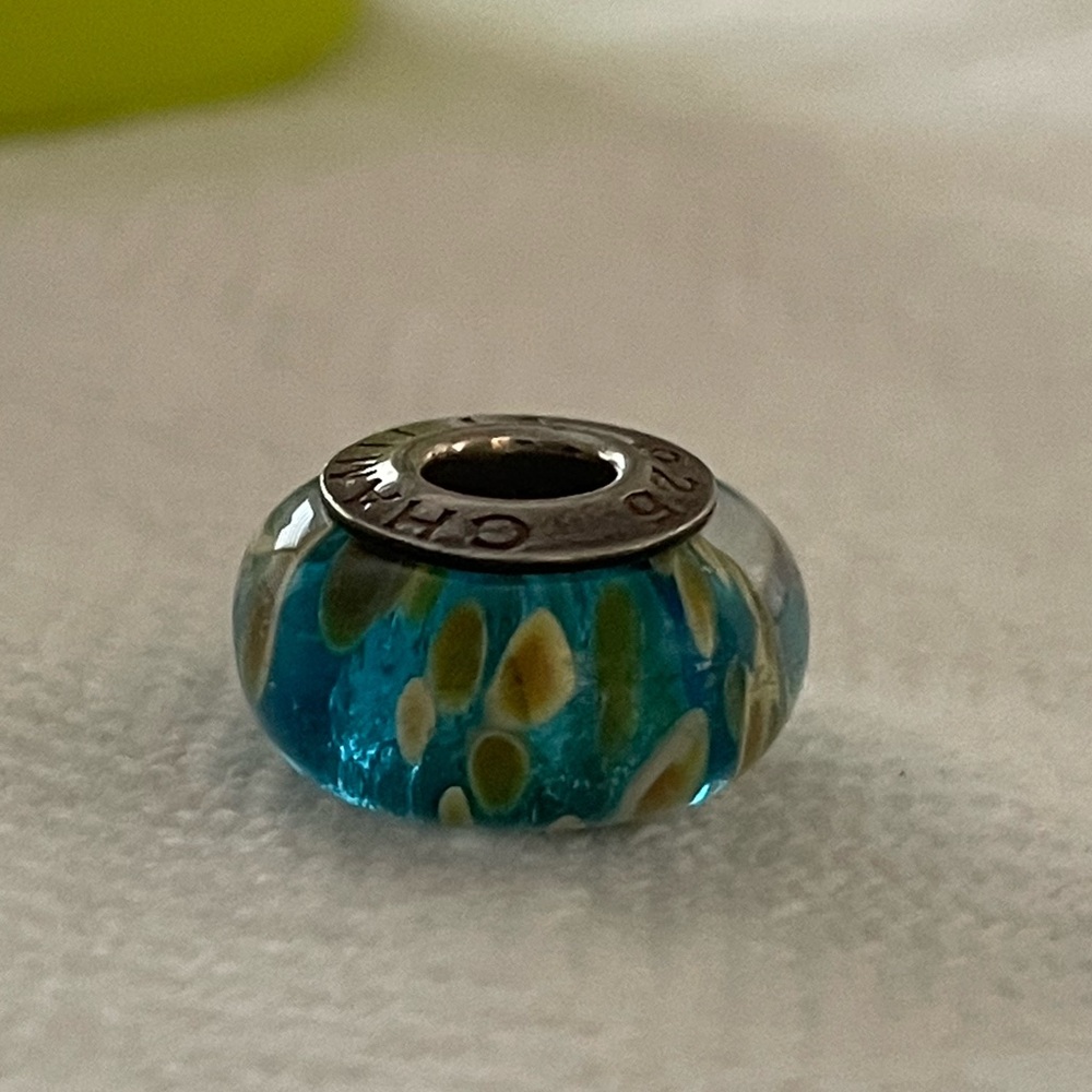 Chamilia Aqua Reef Murano Glass Charm